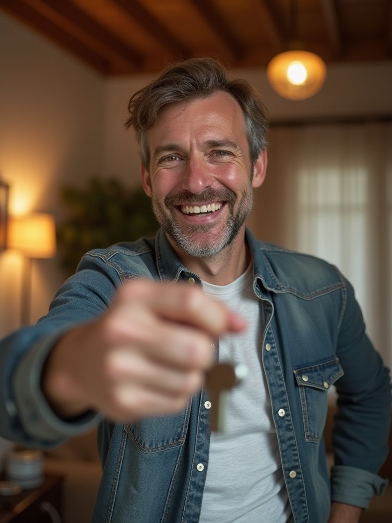 pareja recibiendo llaves