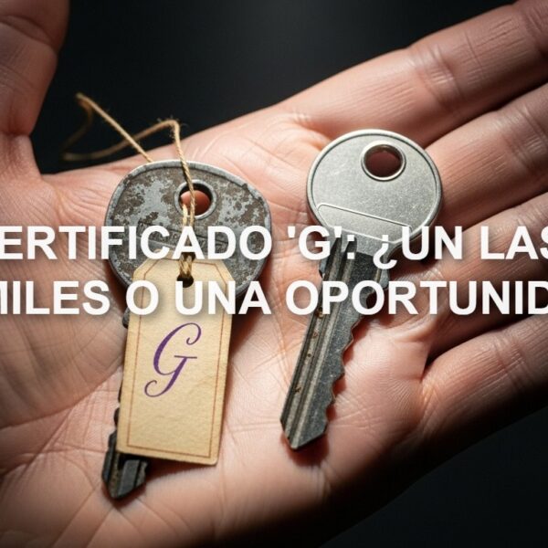 ¿Certificado Energético G? ¿Problema u Oportunidad?